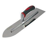 Faithfull Soft Grip Stainless Steel Flooring Trowel 16" 4"