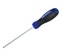 Faithfull Soft Grip Terminal Slotted Tip Screwdriver 3mm 100mm