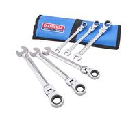 Faithfull Spanner Set FAISPARAT6SR Flex Head Ratchet Spanner Set 6pc 8-19mm 72