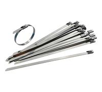 Faithfull TS1-4-46150-316 Stainless Steel Cable Ties 4.6 X 150Mm (Pack 50)