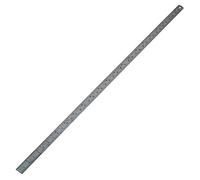 Faithfull Stainless Steel Rule 1 Metre (39 Inch) - Marking & Measuring Ruler with Dual Metric & Imperial Graduations, Conversion Chart & Hanging Hole