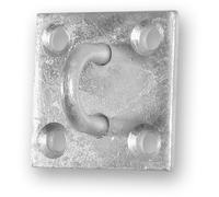 Faithfull Staple On Plate - Galvanised