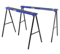 Faithfull FAITRESTLES Folding Steel Trestles / Saw Horse Pair 400kg capacity