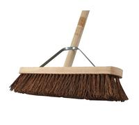 Faithfull FAIBRBAS18H Stiff Bassine Broom 450mm (18in) + Handle & Stay