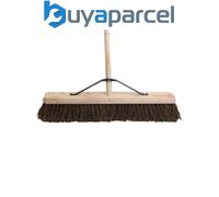 Faithfull FAIBRBAS24H Stiff Bassine Broom 600mm (24in) + Handle & Stay