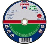 Faithfull Stone Cut Off Disc 230 X 3.2 X 22.23Mm