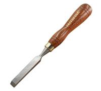 Faithfull Straight Carving Chisel 12.7mm (1/2in) | Straight Chisel, Polished Steel Blade, FSC® Certified Walnut Handle, Deep Seated Tang, Iron Ferrule for Smoothing & Carving