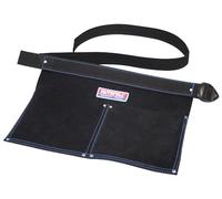 Faithfull Double Pocket Leather Nail Pouch