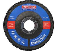 Faithfull Cleaning Fleece Disc Coarse 115 X 22Mm