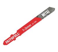Faithfull T118A Metal Cutting Jigsaw Blades Pack of 5