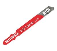 Faithfull T118G Metal Cutting Jigsaw Blades Pack of 5