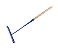 Faithfull Tarmac Rake 16 Round Teeth - Wooden Handled