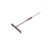 Faithfull Tarmac Rake Wood Handled 16T Round