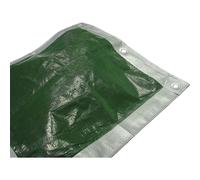 Faithfull Heavy-Duty Tarpaulin Green/Silver 5.4 X 5.4M (18 X 18Ft) 140Gsm