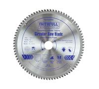 Faithfull Zero Degree TCT Circular Saw Blade 250mm 80T 30mm