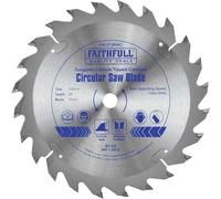 Faithfull FAIZ13624C Trim Saw Blade 136 x 10mm x 24T Fast Rip