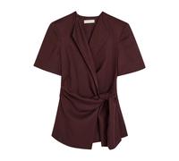 Faithfull The Brand Ida Wrap Blazer - Dark Red - M (UK12 / M)