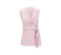 Faithfull the Brand Jagger notched lapel tie vest - Pink S-M-L