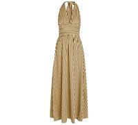 Faithfull The Brand Lido Striped Cotton Maxi Dress - Beige - S (UK8-10 / S)