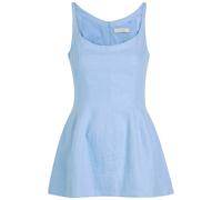 Faithfull The Brand Syna Darted Linen top - Light Blue - L (UK14 / L)