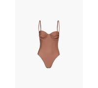 Faithfull the Brand Womens Cocoa Gabriela Stretch-recycled Polyamide Swimsuit M