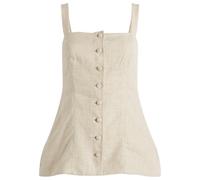 Faithfull The Brand Women's Corbiere Linen Vest Oatmeal