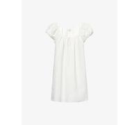 Faithfull The Brand Womens Faithfull The Brand Serafina Embroidered Cotton-Blend Mini Dress White L