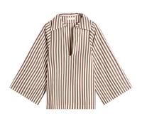 Faithfull The Brand Women's Gaia Stripe Shirt Norway Stripe Espresso