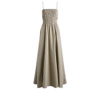 Faithfull The Brand Women's Lida Stripe Maxi Dress Khaki Stripe