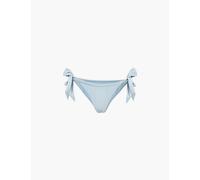Faithfull the Brand Womens Sky Blue Costa Triangle Bikini Bottoms M