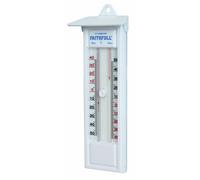 Faithfull Thermometer Press Button Max Min Indoor Outdoor Temperature Temp