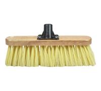 Faithfull Threaded Socket Soft Cream PVC Bristle Broom Head 12" 12"