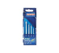 Faithfull Tile & Glass Drill Bit Set of 4 (3-6mm)