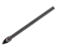 Faithfull Tile & Glass Drill Bit, Tungsten Carbide Spear Tip, 6mm, Multi Colour