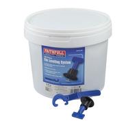 Faithfull Tile Levelling System - Reusable Tile Spacer & Leveller Kit with 100 T-Pins & 2 Spanners, Tiling Tools for Floor & Wall Tiles with Plastic Storage Box