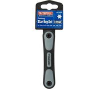 Faithfull TKSF8 Folding (Torx ) Star Key Set (8 Pieces)