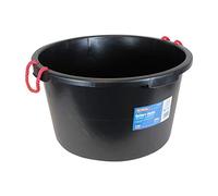 Faithfull PATROL BUILDING CONTAINER 40LT Builderfts Bucket 40 Litre (9 Gallon) - Black