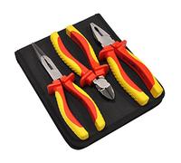 Faithfull Vde Pliers Set With Pouch 3 Piece