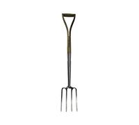 Faithfull Tools FAIPRESDFSS Prestige Stainless Steel Digging Fork with Ash Handle, Blue, 19 x 105.5 x 10 cm