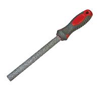 Faithfull Tools FAITLFILE 150 mm Soft-Grip Carbide Half Round Tile File - Blue