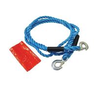 Faithfull Tow Rope 4M Metal Hooks 2 Tonne Multi Colour (One Size)