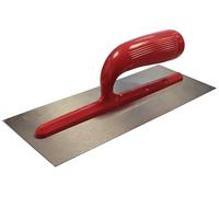 Faithfull TP11P Plasterers Trowel with Plastic Handle 11 x 4.3/4-inch, Silver,blue