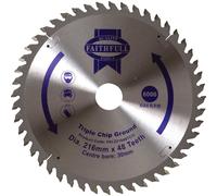 Faithfull FAIZ21648TCG TCT Circular Saw Blade Triple Chip Ground 216mm x 30mm Bore x 48 Teeth