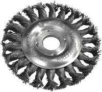 Faithfull Twist Knot Circular Wire Brush 125 x 12 x 22.2mm - 0.5mm Wire
