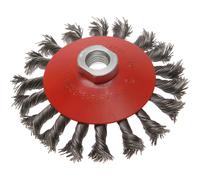 Faithfull Twisted Knot Wire Wheel Brush 100mm M14 Thread