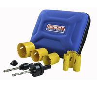 Faithfull FAIHSKP Bi-Metal Cobalt Holesaw Kit - Plumbers 9 Piece