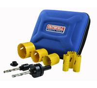 Faithfull Universal Varipitch Holesaw Plumber's Kit, 9 Piece 19-57mm