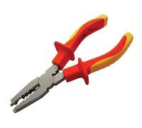 Faithfull Vde Electricians Pliers 170mm For Safe Electrical Work