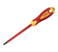 Faithfull VDE Insulated Soft Grip Slotted Screwdriver 5.5mm 125mm