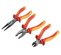 Faithfull Vde Pliers Set With Pouch 3 Piece